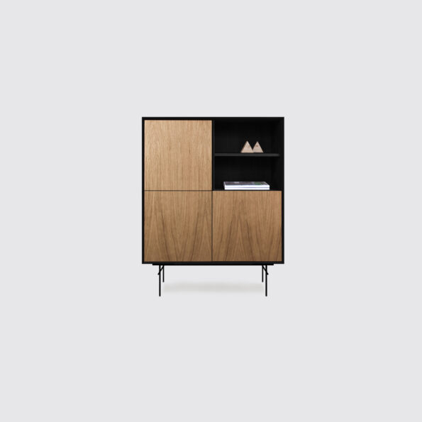 Komoda ROOMY SQUARE Black